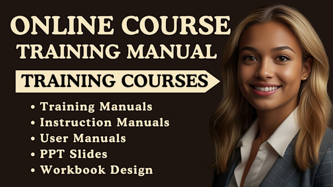 Create training manual, manual workbook, training course, ppt slide ...