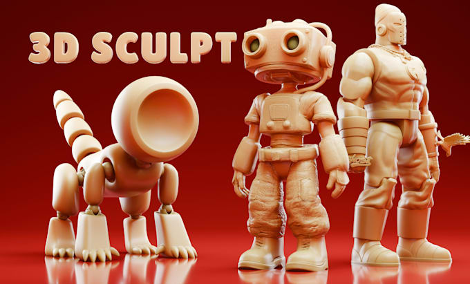 sculpt 3d model, characters, action figures, toys, creatures stl for 3d printing