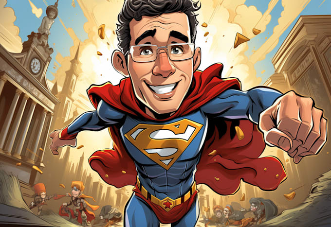 make a superhero caricature for you