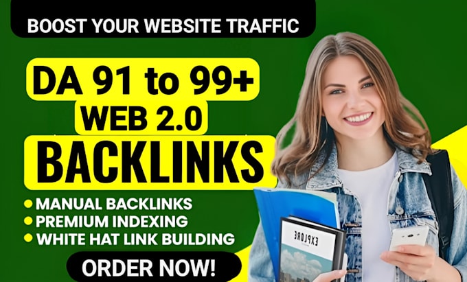 create manually 90 web 2 0 backlinks with high authority sites