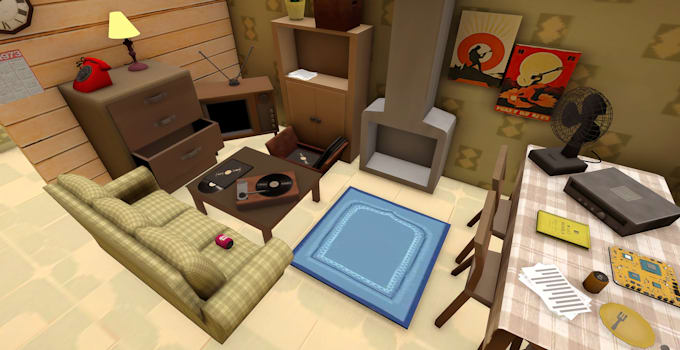 create low poly 3d game assets and models