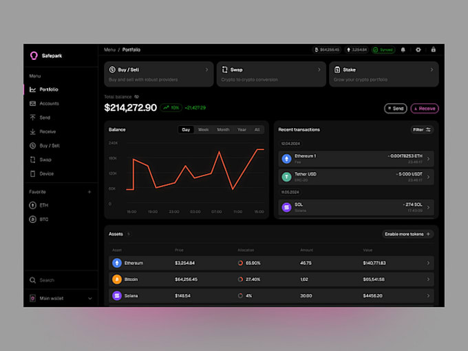 Develop crypto wallet app, mobile app development fintech payment app ...