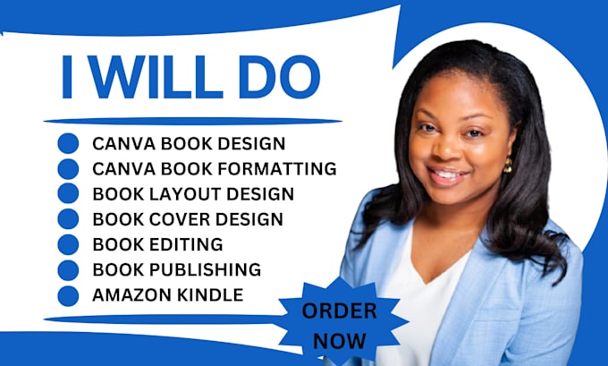 do canva book design, book formatting, layout design, book editing amazon KDP