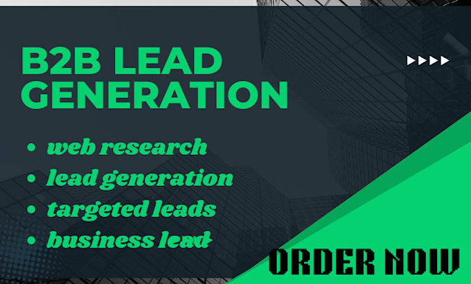 do b2b lead generation and build email list