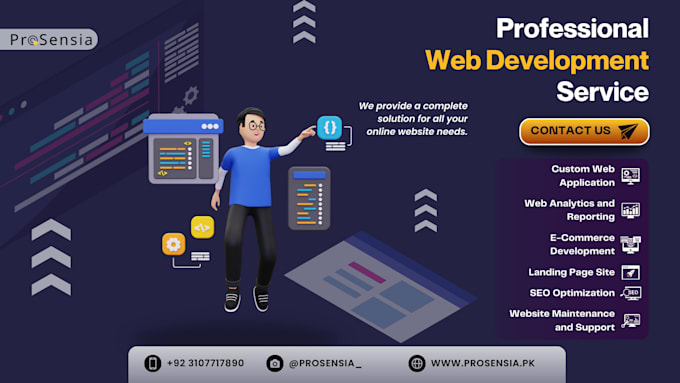 Develop stunning websites using html, css, js, php, sql by Mominkhan789 ...