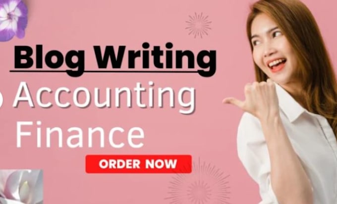 do content writing on finance and accounting articles
