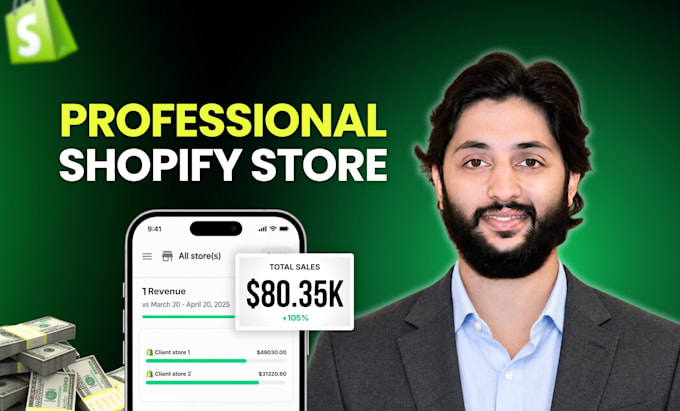 design or redesign shopify store, shopify dropshipping store, shopify website