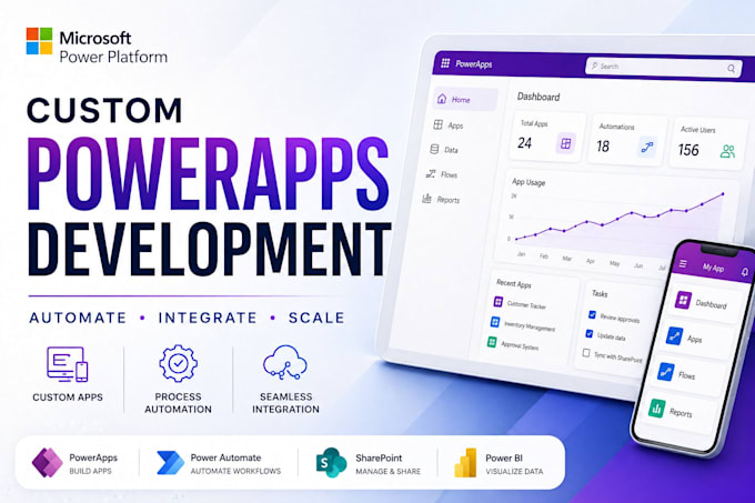 develop power platform custom microsoft powerapps power automate apps sharepoint