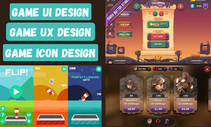 Create premium game art and ui ux for 2d and 3d games, game environment ...
