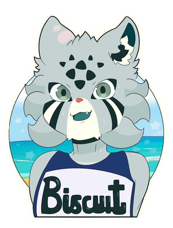 do a badge of your furry character
