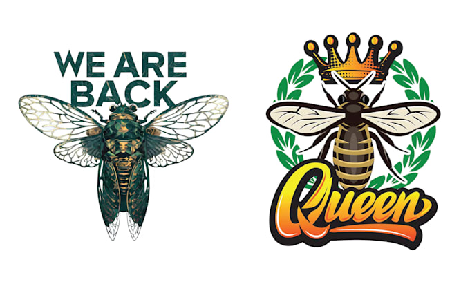 make hand drawn mascot honey bee logo