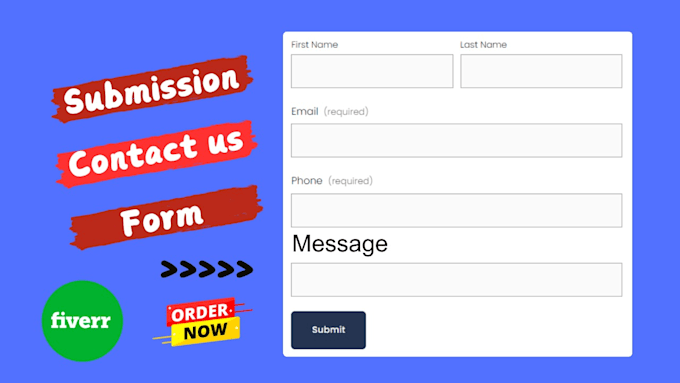 do contact us forms submission manually