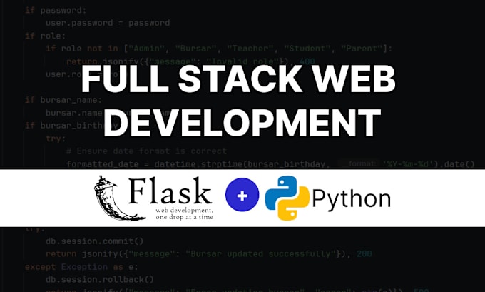 Create full stack website using flask or django by Tade94 | Fiverr