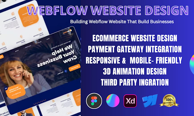 design custom ecommerce website in webflow, custom animated online store webflow