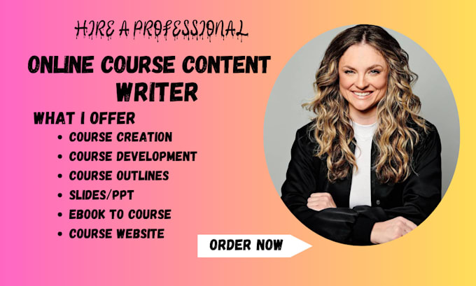 online course content, workbook, coursework, ppt, ecourse, video course creation