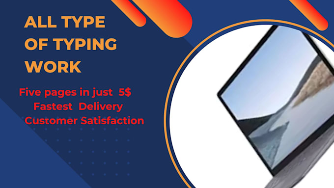 do any type of typing, retype scanned documents and documents conversion