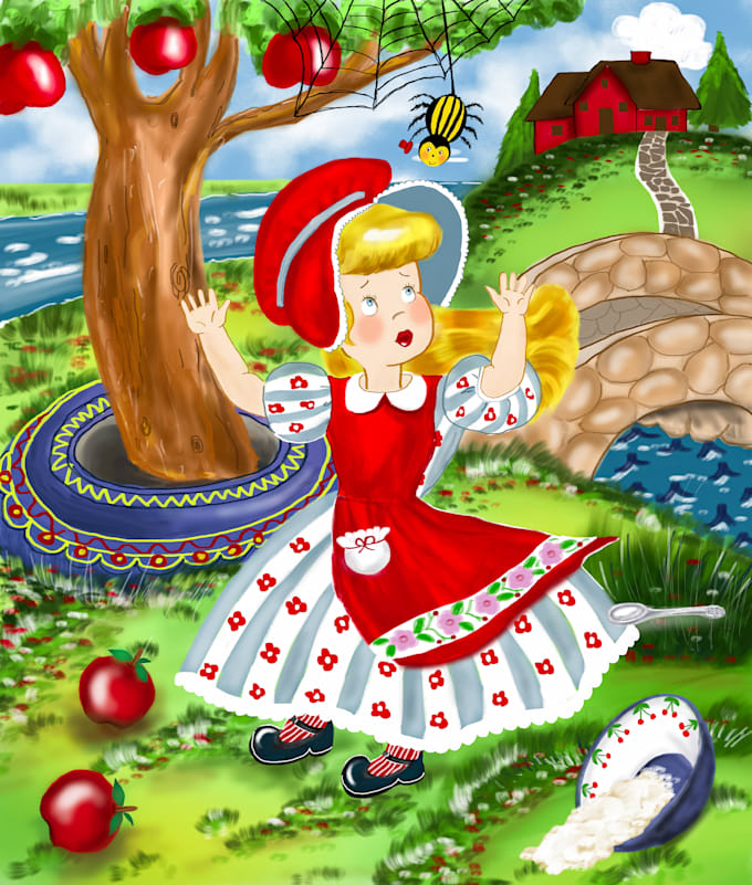 draw professional children and storybook illustration