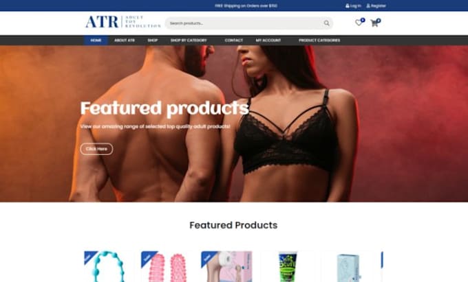 design adult toy shopify adult shopify store adult store adult toy store website