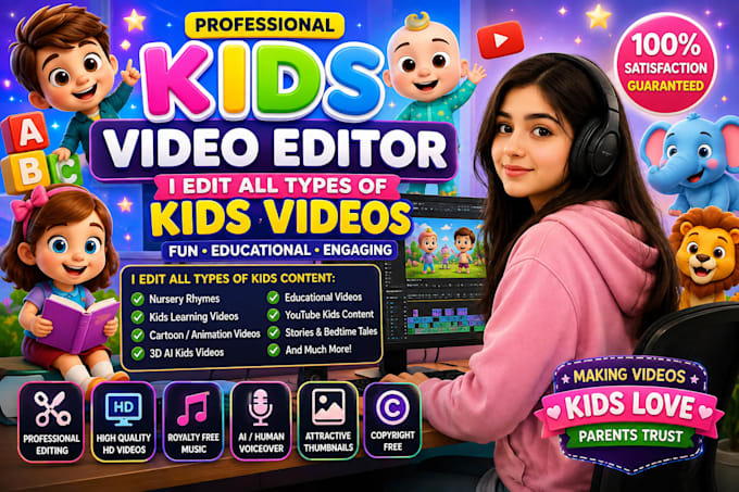 kids video editing professionally