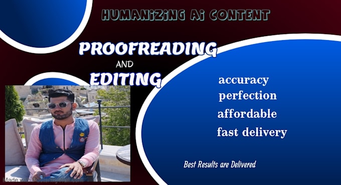 paraphrase, edit and proofread your ai generated content