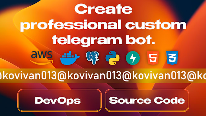 create crypto, trading, ordering, education telegram bot
