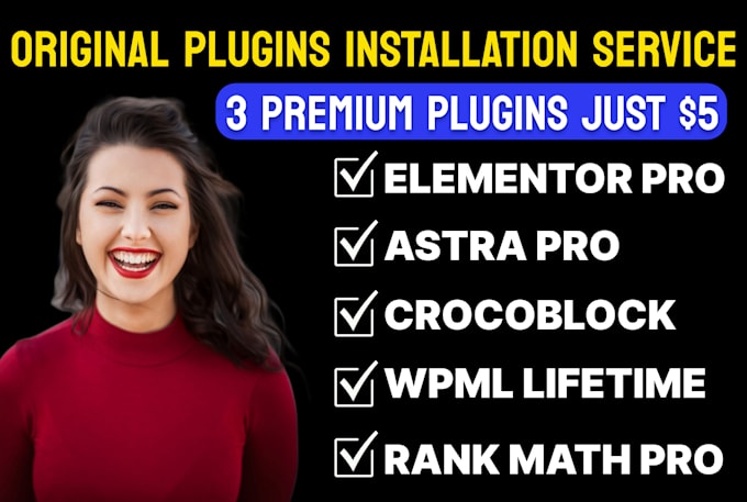 install elementor pro, astra pro, wpml, rank math pro, crocoblock license plugin