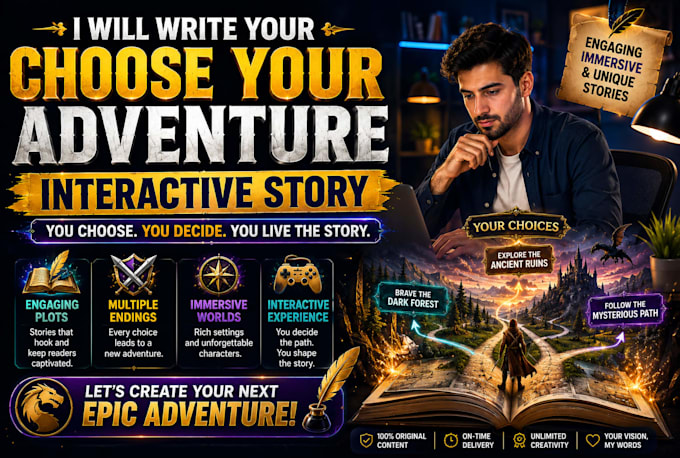 write your choose your adventure interactive story