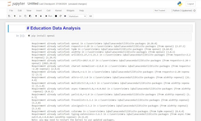 Do data analysis and machine learning in jupyter notebook by ...