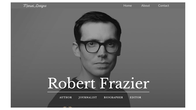 build book author website, ebook and writer website designs
