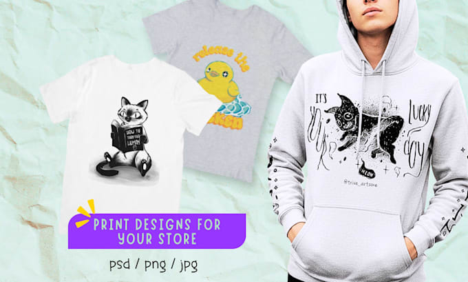 create a unique personalized t shirt design for you