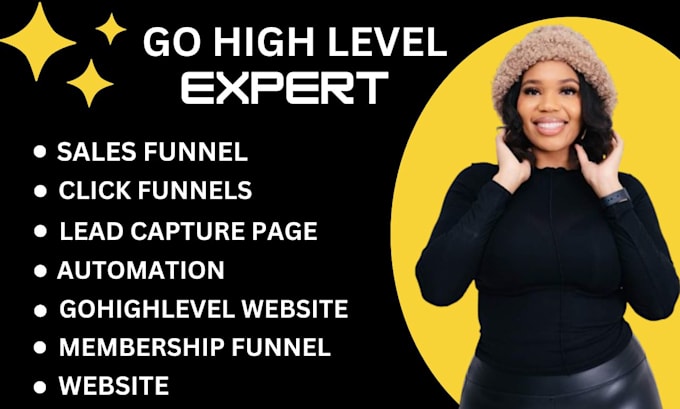 be your go high level expert, go high level sales funnel, gohighlevel website