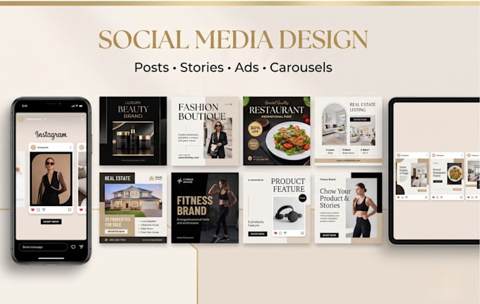 create engaging social media posts for instagram and facebook