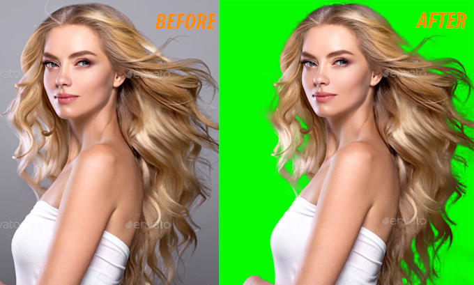 do photoshop hair masking and background removal service