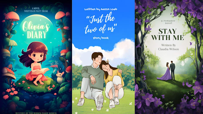 design and customize a book cover page