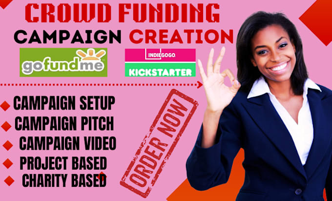 do campaign creation on kickstarter,indiegogo,gofundme