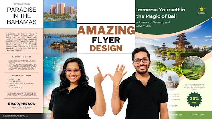 design a professional flyer or brochure for your business