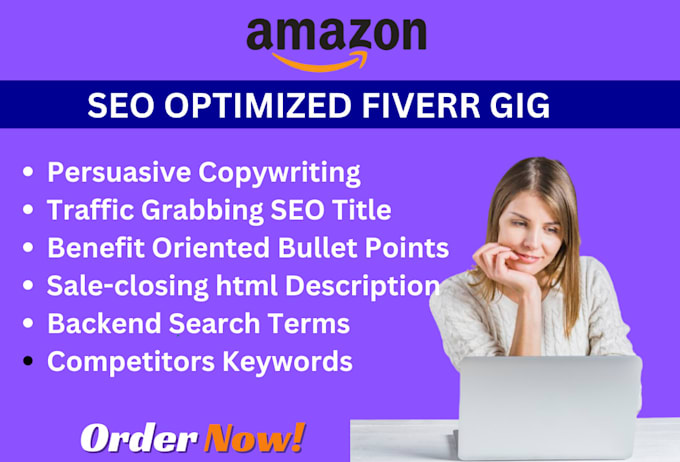 write top amazon listing SEO product descriptions