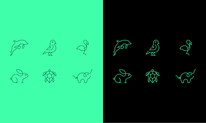 design an amazing, custom line art icon set