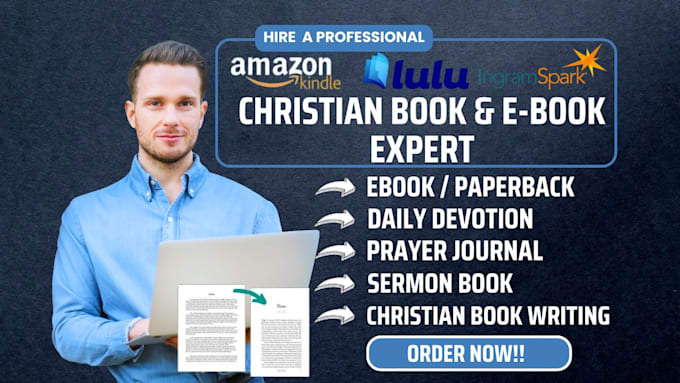 ghostwrite format christian ebook daily devotion, prayer book journal amazon kdp