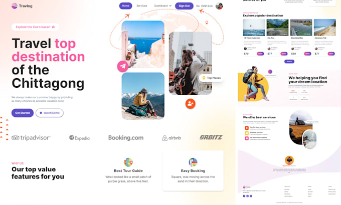 build a modern, fully responsive react js website from your design or idea
