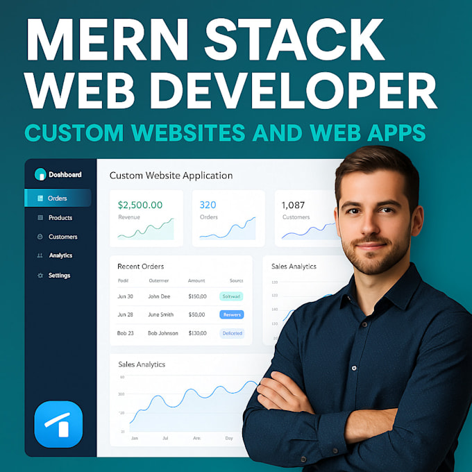 mern stack web developer custom websites and web apps