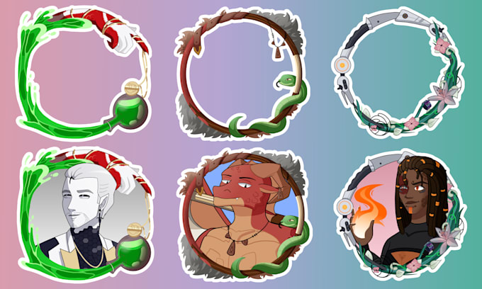 draw a custom dnd token frame