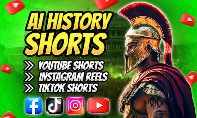 create faceless ai shorts history shorts