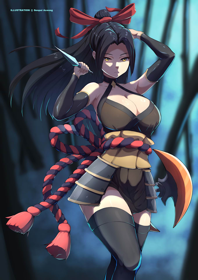 draw your anime original character oc,  fanart for you