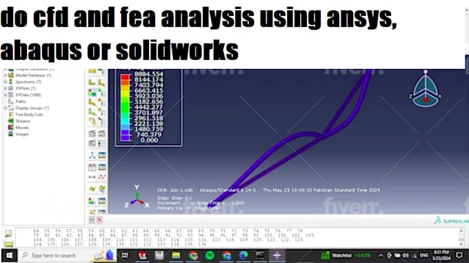do cfd and fea analysis using ansys, abaqus or solidworks assignment