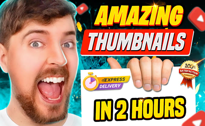 design amazing youtube thumbnail in 2 hours