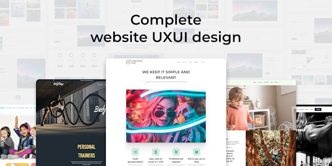 do complete uxui design, web app and landing pages in figma