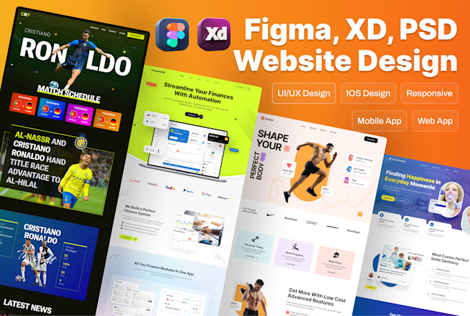 web ui ux website ui ux design or figma website design