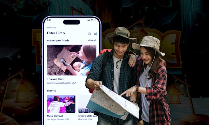 evelop online interactive scavenger hunt app like scavify, turfhunt, twodots