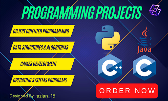 do c, cpp, java, python programming projects and game development